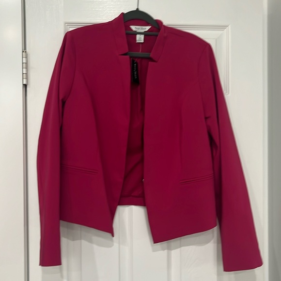 WHBM | NWT Red Jacket/Blazer size Large. Retails $100 - Picture 1 of 3